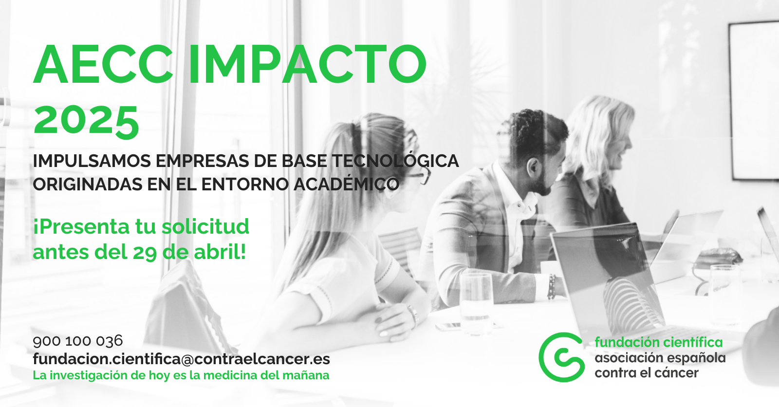 La Asociación Española Contra el Cáncer convoca las ayudas IMPACTO a la investigación biomédica