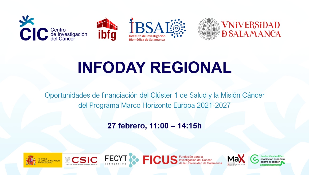 Infoday regional Cluster Salud Horizinte Europa 2021-2027